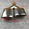 1 pair Y Model Oval Exhaust Pipe Car Universal Stainless Steel Muffler Tip Length 255 IN 54 OUT 75 MM