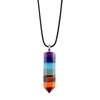 7 Chakra Necklace Energy Healing Crystal Yoga Halsband Kvinnor Letar efter Divination Pendulum Pendant