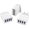 4 multi porta rápida rápida carga 3.0 USB Hub adaptador de carregador de parede EU / US plug