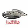 Umlight1688 12V 24V SMD 5050 LED 스트립 RGBWW RGBW 4 색 LED 칩 (1 개)의 LED (60) / M 유연한 스트립 조명 LED