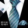 2019 designer slipsar för män 60 stilar blå mode vävda slips hanky manschettknappar uppsättning för bröllopsfest slips set