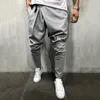 Mannen Lange Casual Onregelmatige Broek Gym Slanke Broek Nieuwe Solid Running Joggers Gym Trekkoord Sjerpen Lange Sweatpants283V