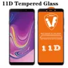 11d Full Cover Lim Temperat glas för Samsung A9 A8 A7 A8 A6 PLUS J4 J6 J7 2018 J7 Prime J2 Core Screen Protector