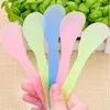 Mini Plastikowa Mała Kremowa Kremowa Łyżka Maska Twarzy Kij Kosmetyczna szpachelka Scoop Beauty Makeup Kije Spoon Narzędzia