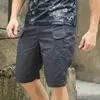 Nyligen män avslappnad passande arbete kort multi-pocket utomhus dagliga sport casual caso shorts do99