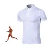 Мужская спортивная рубашка быстро сухой дышащий гольф бег футболки сжатие t