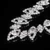Feis foglia follezzata collana di diamanti shinny e orecchini set sposa accessori per l'anniversario di matrimonio silenzioso 5172467