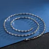 5pcs lot in bulk stainless steel 3mm 24'' long box link chain necklace for women men DIY Jewelry