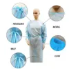 Vattentäta isoleringskläder Frenulum Protective Clothing Disponibla klänningar en gång icke -vävda tygskyddsdräkter