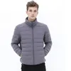 Men's Down Parkas Man Stand-Up Stand-Up Collar Puffer Jacket