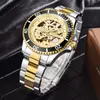 CHENXI Male Watches Mechanical Automatic High Quality Hollow Out Analog Dial Face 001 Stainless Steel Strap Stainless Steel Buckle