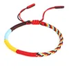 New Multi Color Tibetan Buddhist Knot Bracelets Good Lucky Red Rope Charm Braided Bracelets For Women Men