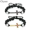 Ckysee Macrame intrecciato a mano BCK VE Stone Bracciale Bracciale Bracciale Bracciale per donne e Men18160021