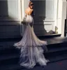 Pallas Couture Mermaid Split Wedding Dresses 2020 New Champagne Church Train Offshoulder Elegant Country Garden Berta Wedding Gow8903727