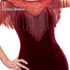 Burgund in Stock Memaid Prom Abend Dress Party Kleid Perlen sexy formelle Festzug Custom Velvet Boutique Anlass 54004764263