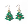 Santa Claus Elk Snowman Earrings Christmas Tree Boots Drop Dangle Earring 7styles for Women Girls Friend Jewelry XMAS Gifts Wholesales