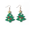 Père Noël Elk Bonhomme de neige Boucles d'oreilles Arbre de Noël Bottes Drop Dangle Boucle d'oreille 7styles pour femmes filles amie bijoux cadeaux de Noël en gros