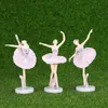 3PCS Ballerina estátua desktop ornamento dançarina artesanato artesanato artes de arte decoração de casa