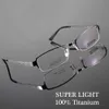 Lunettes de vue en gros-mode monture lunettes de titane hommes femmes demi-rimlepectacles monture de lunettes super légères montures de lecture myopie