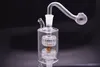 Popolare Mini Bruciatore a nafta in vetro Bong ad acqua per Bong ad acqua Piccola piattaforma petrolifera Pipa ad acqua Dab Rig Bong Ash Catcher Narghilè Pipa Fumo