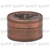 Metal Vintga Herb Grinder 40 мм 3 труба цинк сплав сплав мини -табачный шлифовальный бак с пыльцом Пеппер Мюллер Херб Аксессуары 9543882