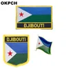 Haiti Flag Patch Badge 3pcs En uppsättning fläckar för kläder DIY Dekoration PT0073-3