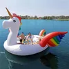 Riesiges aufblasbares Boot Einhorn Flamingo Pool schwimmt Floß Schwimmring Lounge Sommer Pool Strand Party Wasser Float Luftmatratze HHA1348