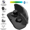 TWS Auriculares inalámbricos Bluetooth Auriculares inalámbricos X18 auriculares manos libres Auriculares Bluetooth para auriculares libres deportes con el Mic