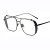 الجملة إطارات للرجال العلامة التجارية نظارات البصرية النساء إطارات واضحة شفافة العين المعادن الإطار مربع النظارات المرأة