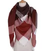 女性のためのファッション - 冬の三角形のスカーフのためのスカーフショールカシミヤチェック柄スカーフケット卸売価格ドロップ輸送