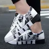 Topmode dames herenschoenen Zwart Wit Leer Canvas Casual schoenen Platform designer sport sneakers Zelfgemaakt merk Made in China maat 35-44