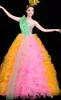 Personnalisé nouvelle ouverture musique folklorique spectacle de danse femme élégante robe de danse moderne grande scène robe de chœur spéciale de haute qualité