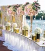 74 cm höjd guld silver metall blomma vase ljushållare bröllop mittpieces händelse väg ledande parti hem dekoration 10 st / parti
