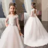 Lace Tulle Flower Girl Dresses Mermaid Vintage Child Pageant Dresses Beautiful Flower Girl Country Wedding Dresses
