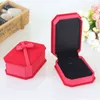 High Quality Wholesale 6pcs/lot 10*7.5*3.5cm Red Large Octagonal Pendant Jewellery Box With Bow Necklace Packaging Gift Box