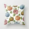 Święto Dziękczynienia Połączce Farmhouse Fall Shot Pillowcovers Autumn Harvest Halloween Dyniowa poduszka poduszka