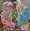 2020 Fai da te seta artificiale fiori di ciliegio ramo fiore seta glicine viti per la casa decorazione della festa nuziale bouquet di fiori 5 pezzi5035169