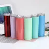 27 Farben 20oz Skinny Tumbler Edelstahl Glas Vakuumisolierter Becher Doulbe Wall Wasserflasche Hochzeitsgeschenke