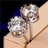 New classic temperament earrings luxury designer jewelry silver plated CZ diamond wild ladies earrings Valentine's Day gift free shipping