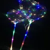 Şeffaf LED Balon Temizle Bobo topu Flaş Sevgililer Günü Düğün Dekorasyon Mağazası Dekorasyon Web Ünlü Balon