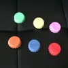 6pcs/set Silicone Beer Caps Drinkware Lid Reusable Wine Beer Bottle Lids Cap Cover Saver for Kitche Barware HHA986