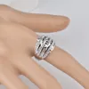 [DDisplay] Note de musique brillante 3A Zircon Bijoux Bague Creative Femmes Ruban Alliage Réglage Bagues Taille 6-9