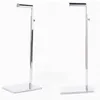 Free Shipping Silver Adjustable Handbag Stand Display Metal polished Handbag Display Rack Women Bag Display Holder