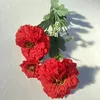 2pcs / lot simulering europeisk tusensköna konstgjorda blommor gren bröllop dekor hem dekoration tillbehör falska blommvägg falska växter