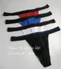 4 paires Sexy nouveau sous-vêtement en tricot de soie pure string pour hommes large ceinture élastique US S M L XL