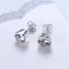 Brand new sterling silver plate Diamond Stud Earrings DFMSE093,women's 925 silver Dangle Chandelier earrings 10 pairs a lot