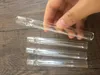 Topkwaliteit Glass Eén Hitter Pijp 4 Inch SteamRoller Stuk Glasfilter Tips Taster Clear Sigarette Houder In Stock Drop Shipping