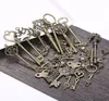 120 sztuk Stop Mieszany Big Key Charms Antique Srebrny Brąz Złoto Miedź Charms Wisiorek Dla Naszyjnik Biżuteria Wykrycia