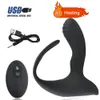 Massageador de próstata Perineum Estimulação Butt Plug com Analisador Remoto Controle Remoto Sem Fio Vibrador Sex Toys para Homens Treinamento Do Pênis