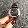 Fashion M design Brand women's Girl crystal style Metal steel band Quartz wrist Watch M77